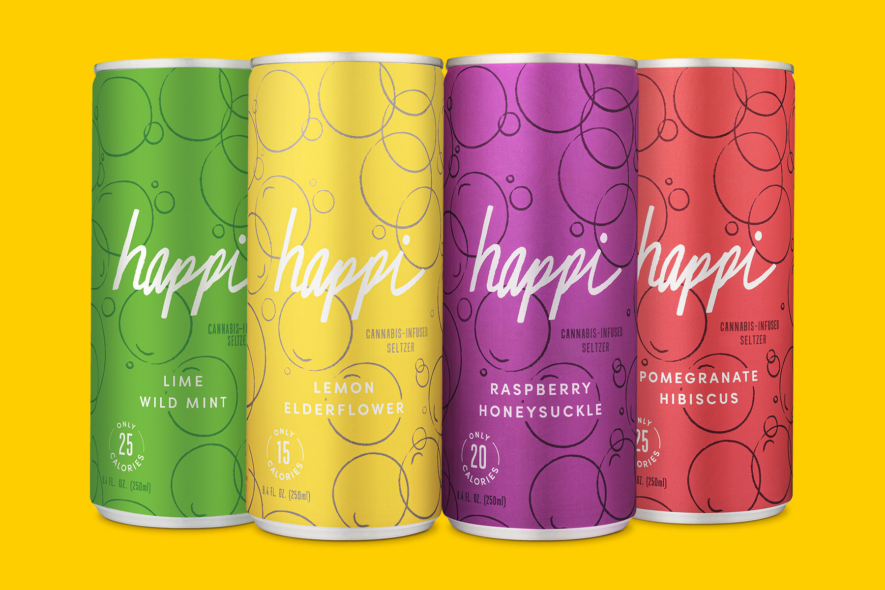 Happi THC-Infused Seltzer- Full Lineup